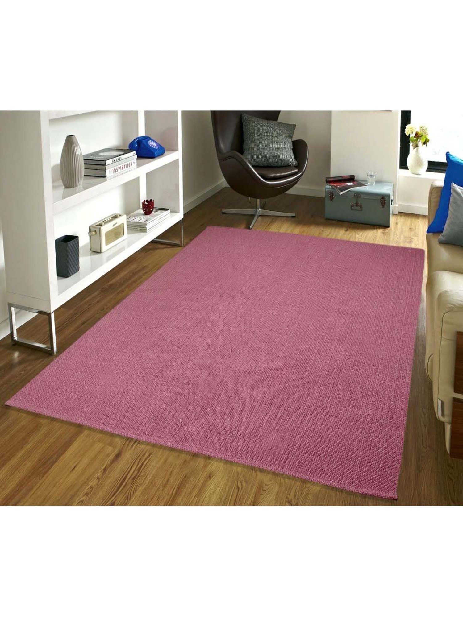 Saral Home Purple Handloom Rug - Set of 1