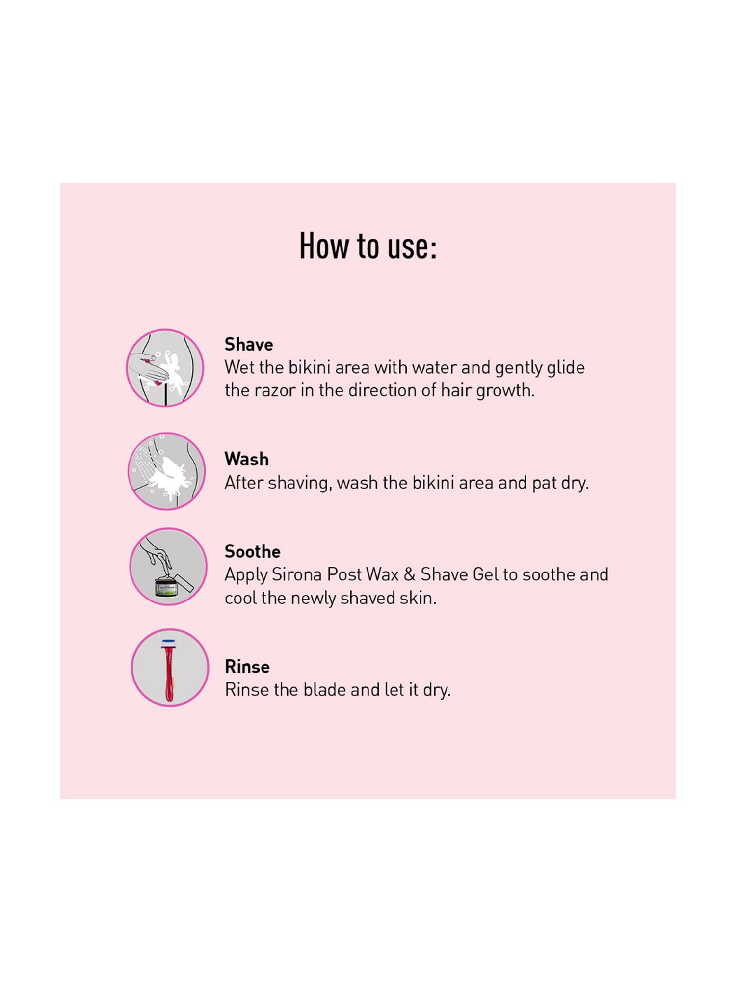 Sirona Bikini Line Razor for Women - Pack of 3