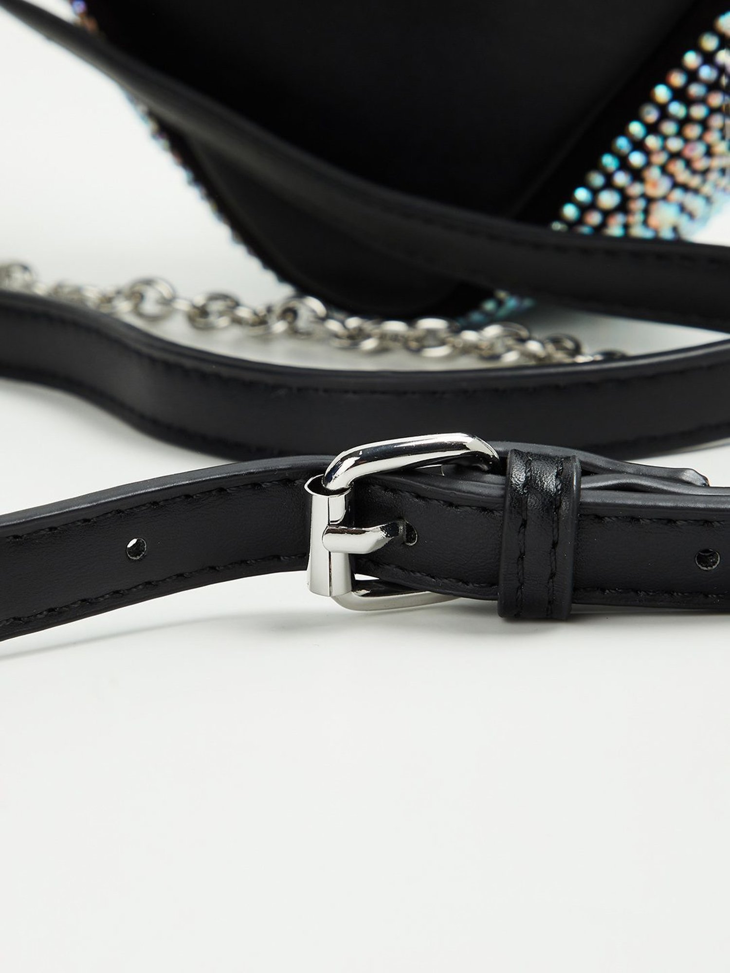 Code by Lifestyle Black Embellished Shoulder Bag