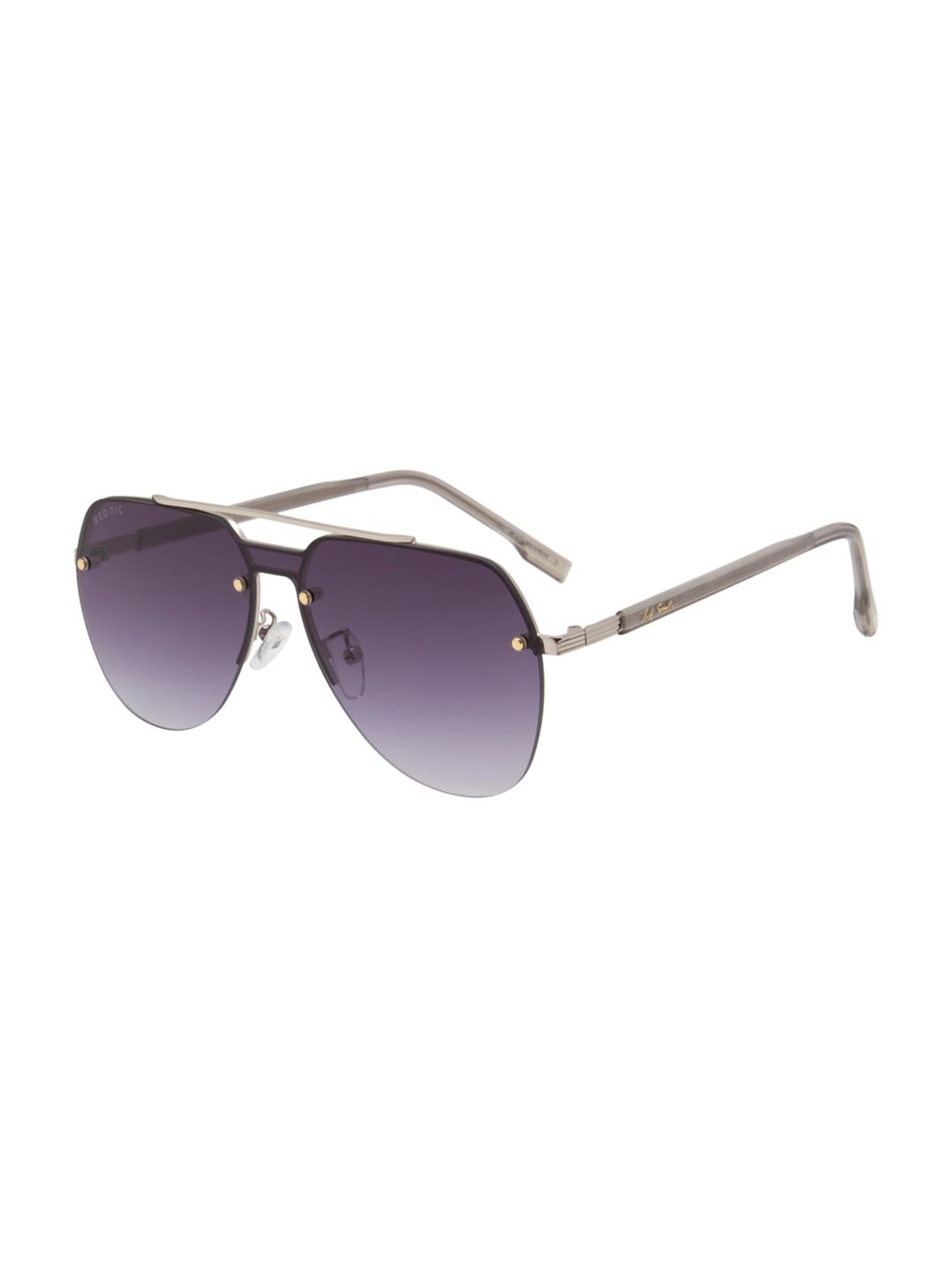 Ted Smith Grey Aviator UV Protection Unisex Sunglasses