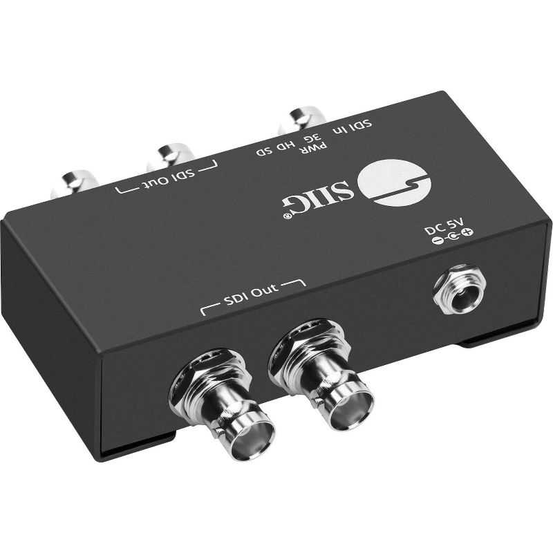 SIIG 1x4 3G-SDI Distribution Amplifier - 1920 x 1080 - 984 ft Maximum Operating Distance - Metal, Aluminum - TAA Compliant