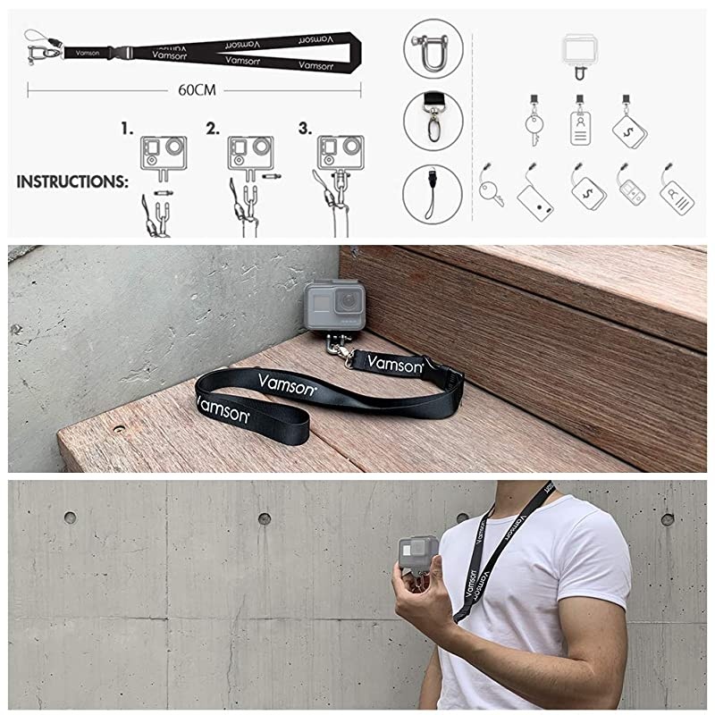 for Gopro Hero 8 Black Accessories with Waterproof Housing Case 60Meter Underwater Protective Diving Shell for Go pro Hero8 Action Camera AVP651