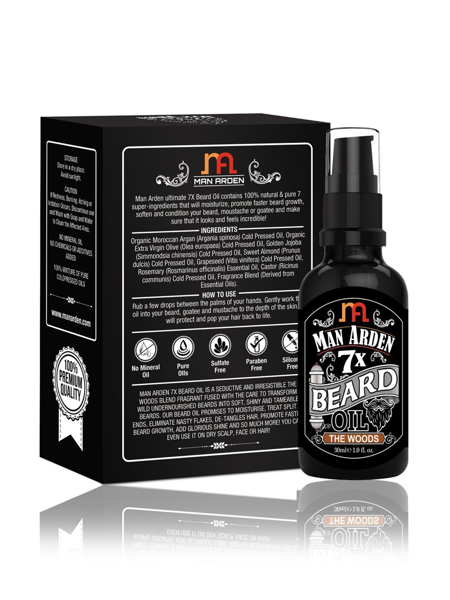 Man Arden 7X The Woods Beard Oil - 30 ml