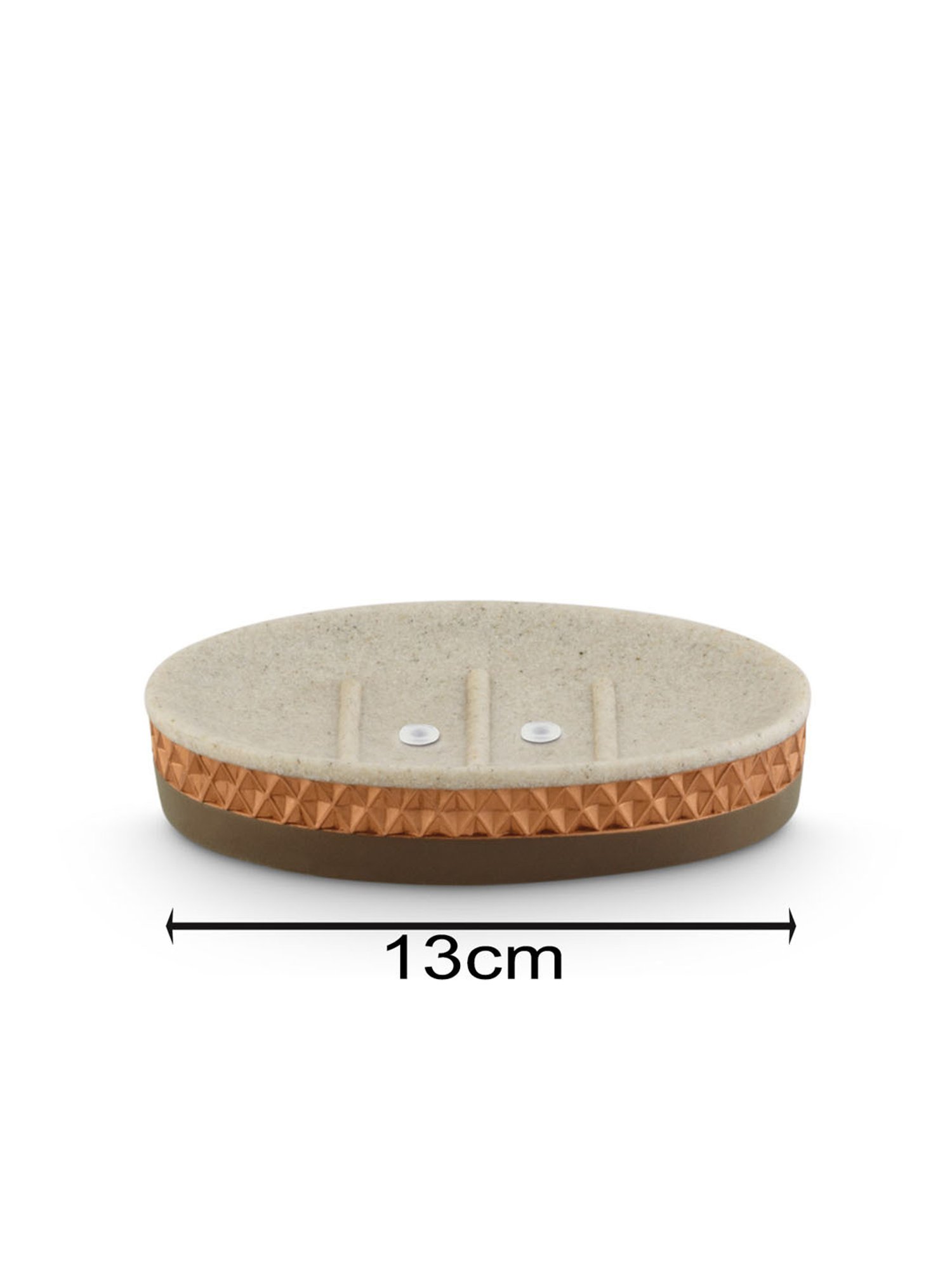 Freelance Silver Polyresin Set of 1 Soap Dishes