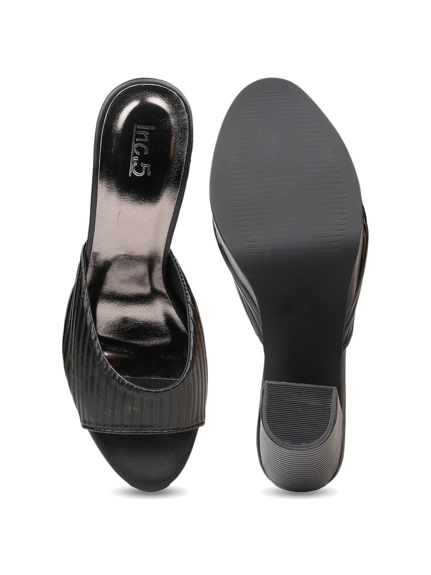 Inc.5 Women's Black Casual Sandals