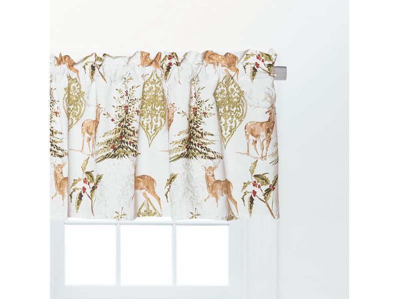 Heritage Lace 53" Halloween Phantom Drape Window Swag Valance - Black