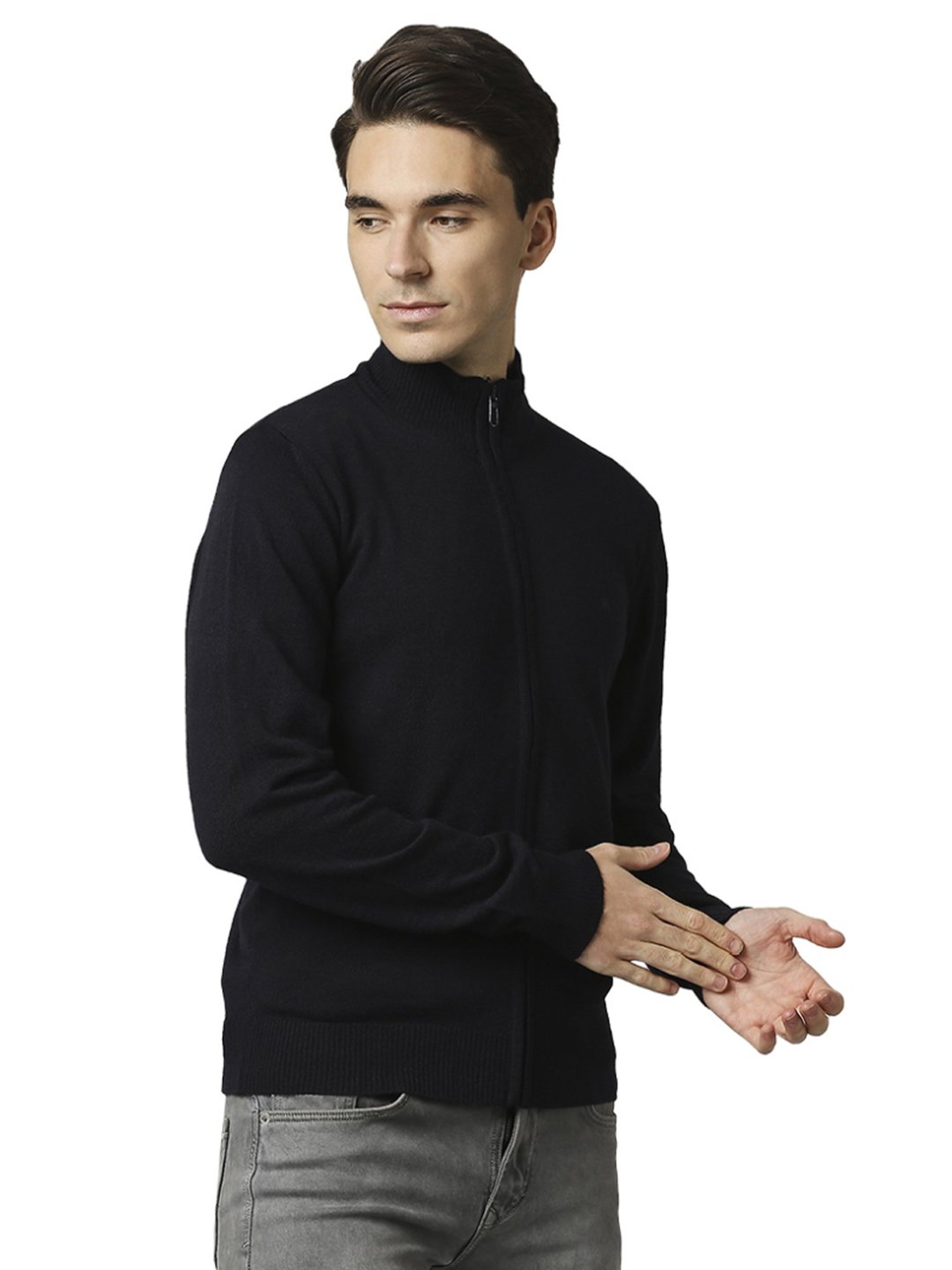 Raymond Black  Regular Fit Sweaters