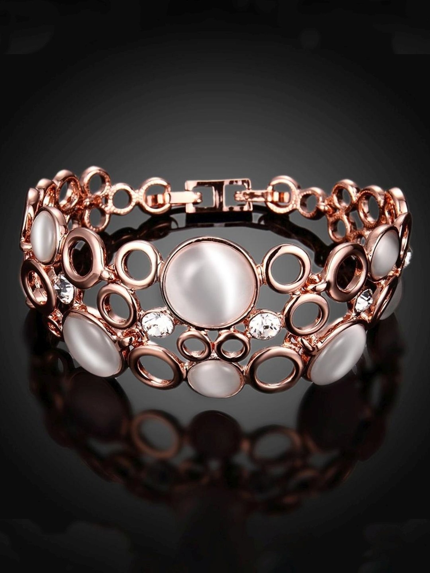 YouBella Stylish Latest Design Party Wear Jewellery Gold-Plated Classic Bracelet