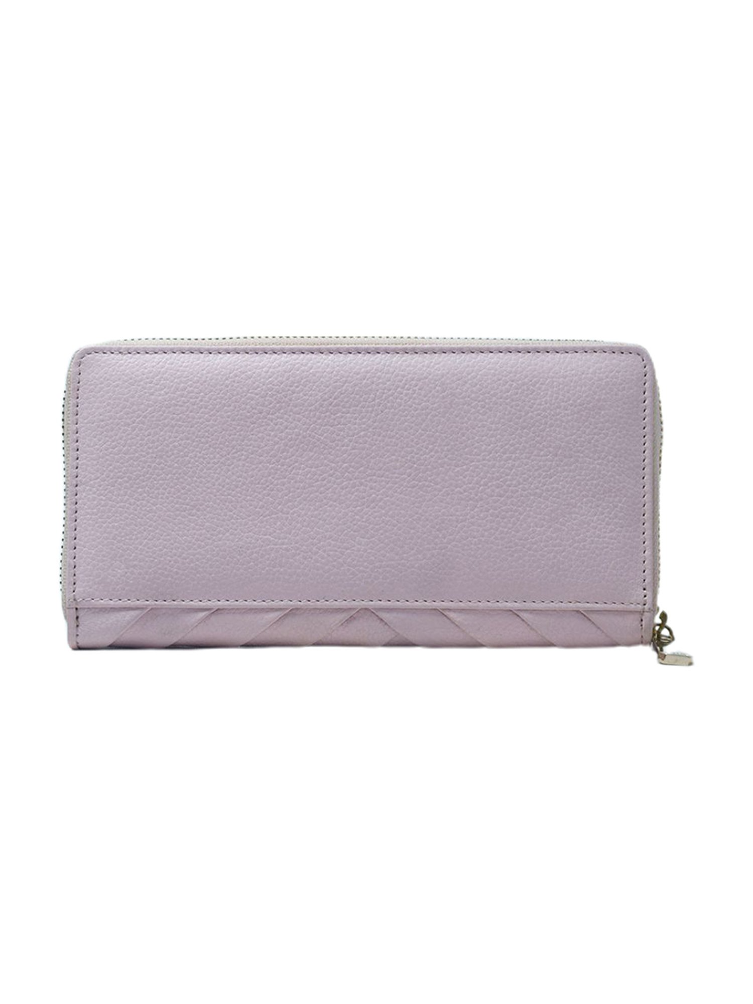RI2K London Pink Leather Textured Zip around Wallet