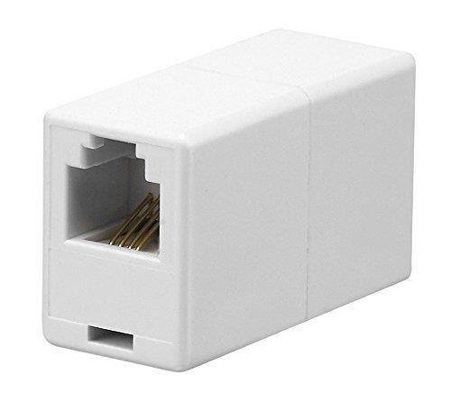 iMBAPrice RJ11 4P4C Straight Telephone Inline Coupler (5 Pack)