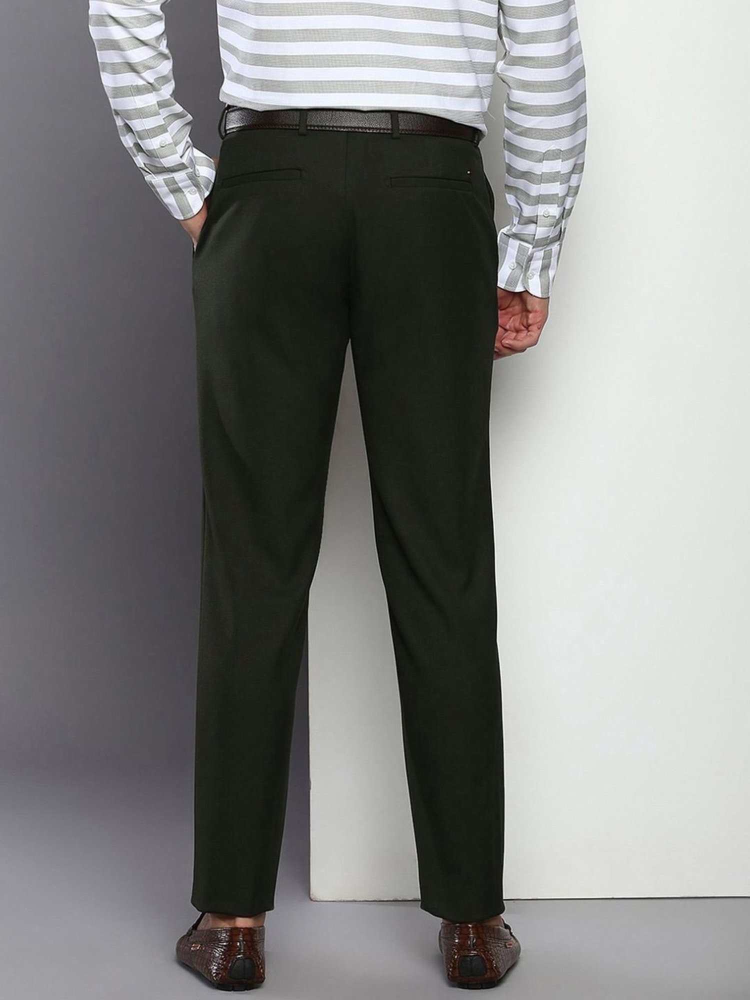 Tommy Hilfiger Olive Regular Fit Trousers