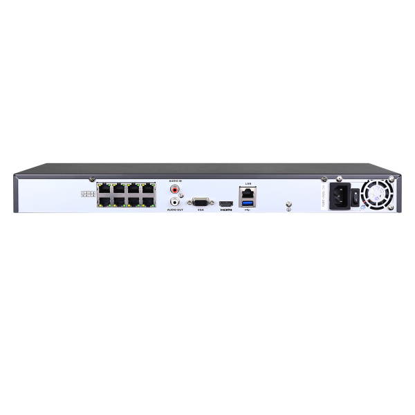 LTS LTN8708Q-P8 8CH HD 4K Megapixel IP 8 POE Built-In 80Mbps Up to 8MP ONVIF NVR