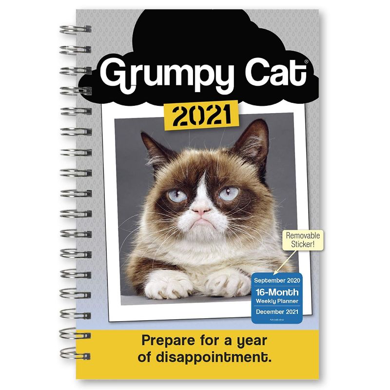 Sellers Publishing 2021 Grumpy Cat 16-Month Weekly Planner [Calendar] Grumpy Cat Limitied