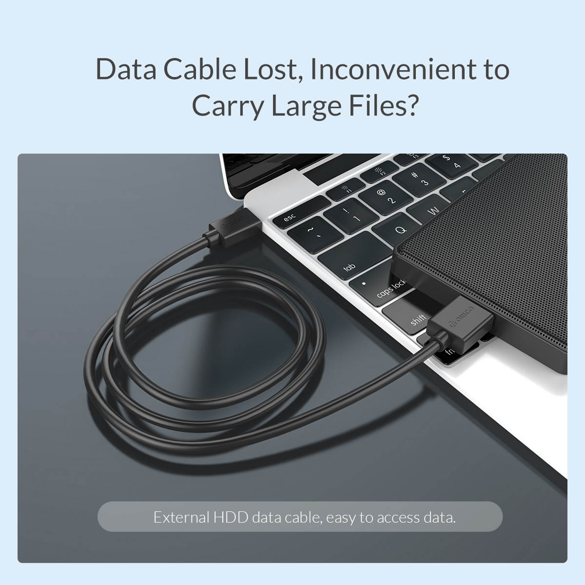 ORICO USB 3.1 USB-C to Micro-B Cable (M/M),   Type-C to USB Micro-B, Fast Charging  Cable 1.64ft to 6.6ft  Gold-plate Interface  for 2.5/3.5 in HDD SSD M.2 SSD and HDD Enclosures