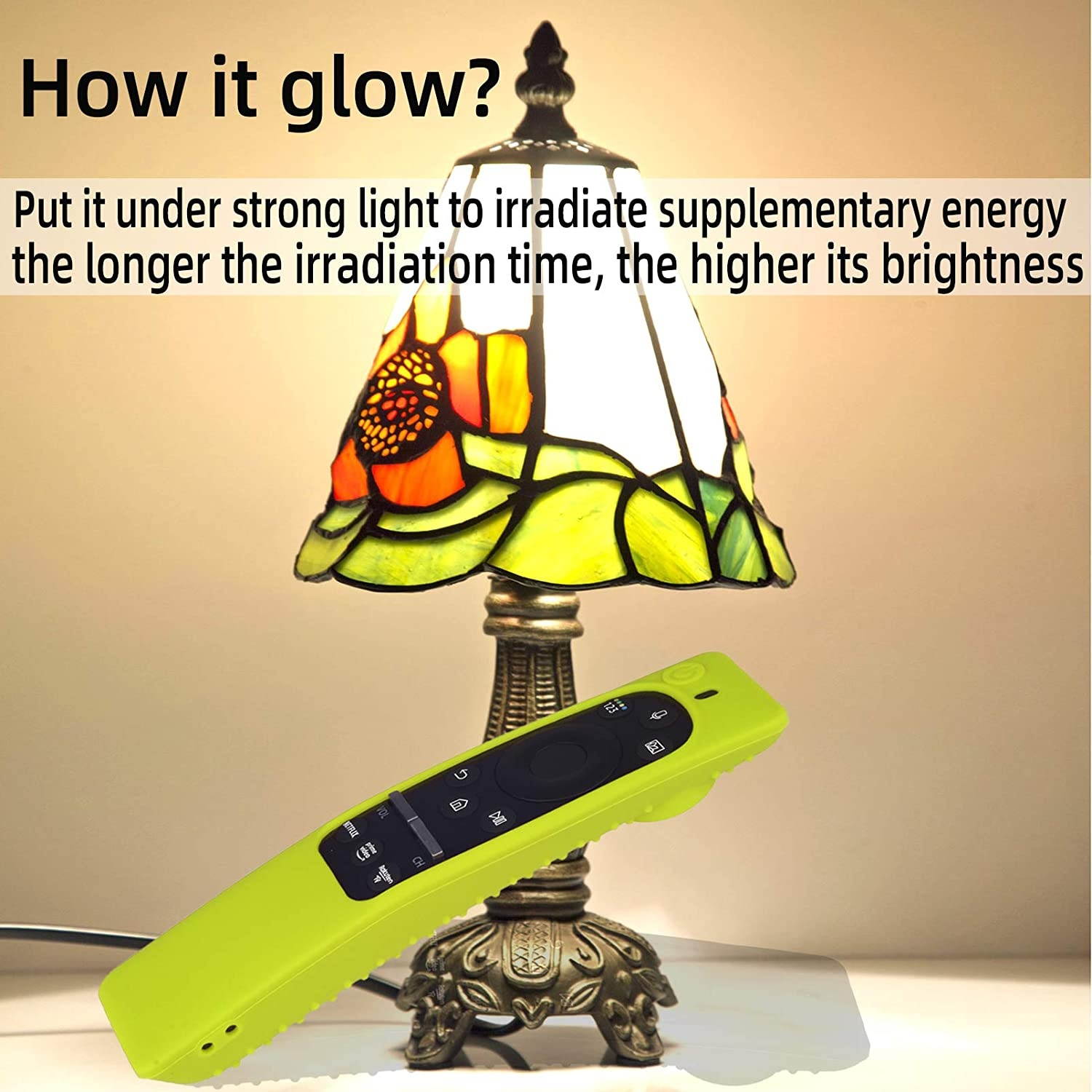 Silicone Protecitve Case Cover for Samsung Smart TV Remote Control BN59 Series, with Magnet Anti-Lost Shockproof Soft Anti Slip Shockproof Remote Control Skin Sleeve Protector (Luminus Green)