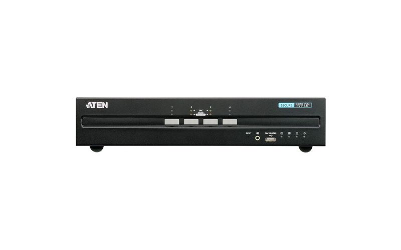 ATEN 4-Port USB HDMI Dual Display Secure KVM Switch (PSS PP v3.0 Compliant)-TAA Compliant - 4 Computer(s) - 1 Local User(s) - 3840 x 2160