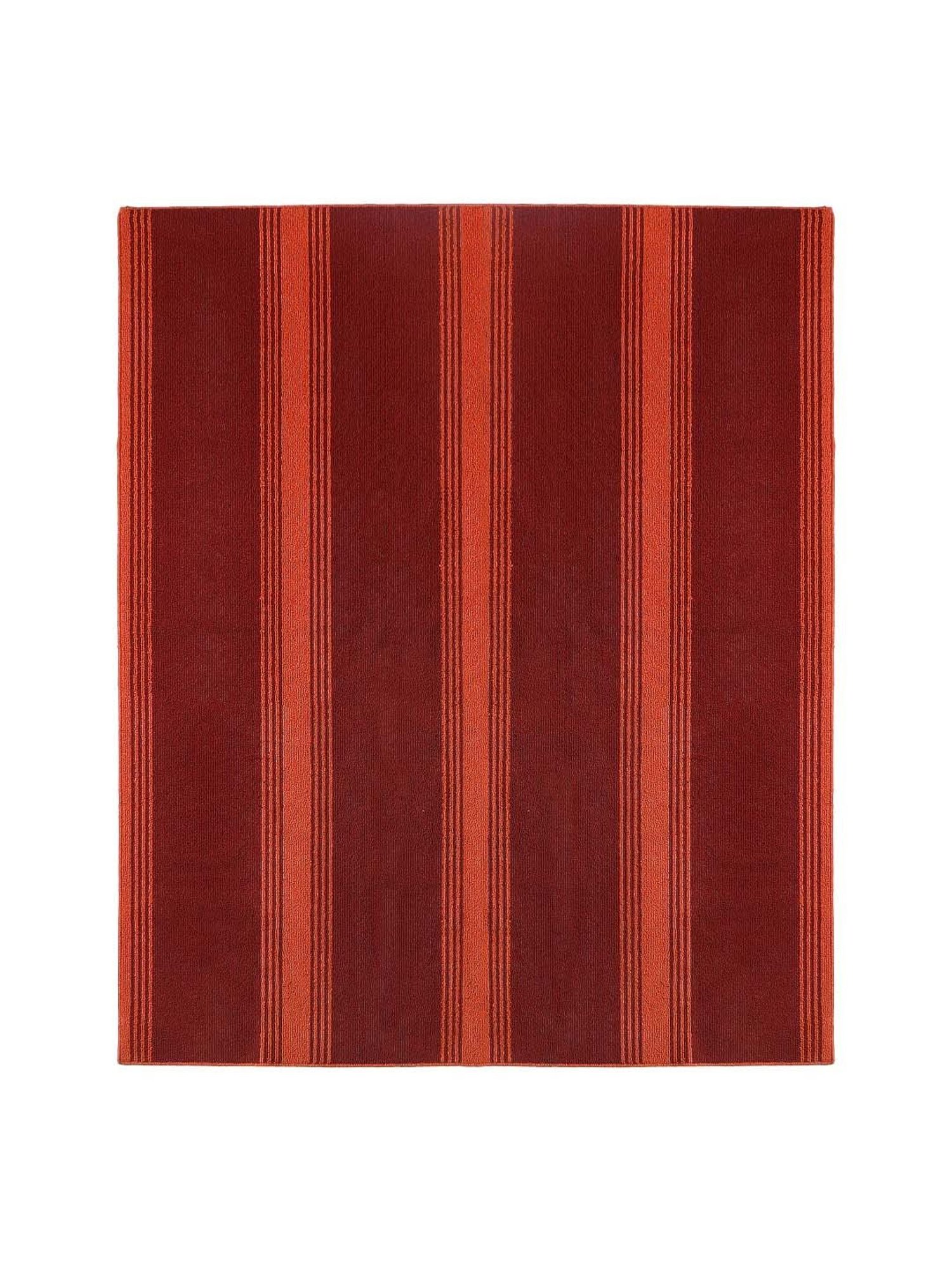 Saral Home Maroon & Rust Polypropylene Large Antiskid & Washable Power Carpet