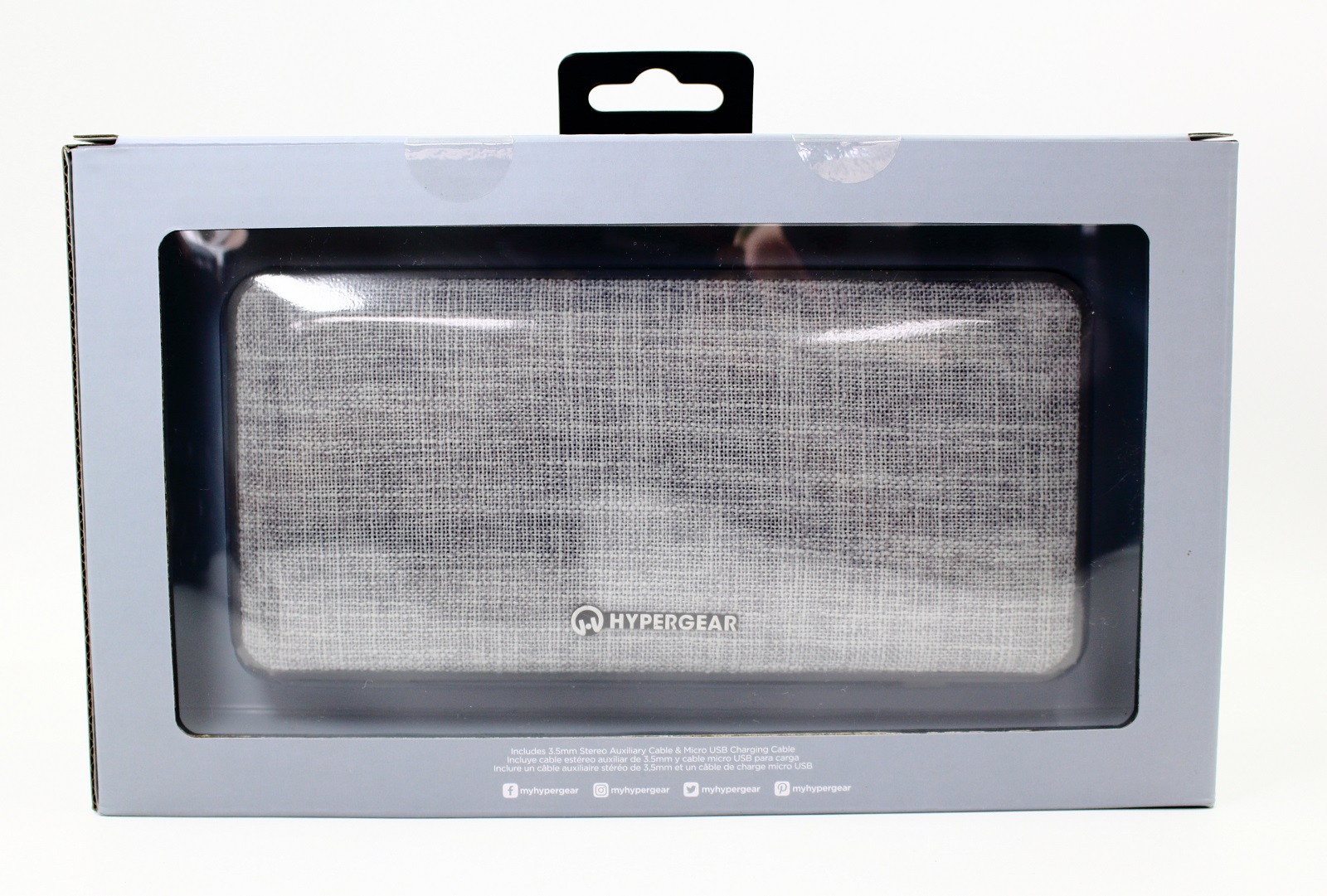 HyperGear FABRIX Wireless Speaker, Latest Bluetooth 4.1 technology, HD Stereo Sound, Powerful 10W Output, and Extended Battery Life Grey