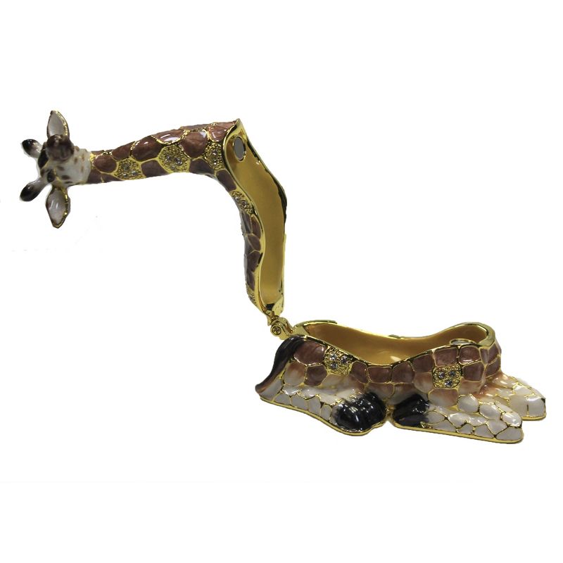 Hinged Trinket Box 2.5" Giraffe Box Long Neck Magnetic  -  Decorative Figurines