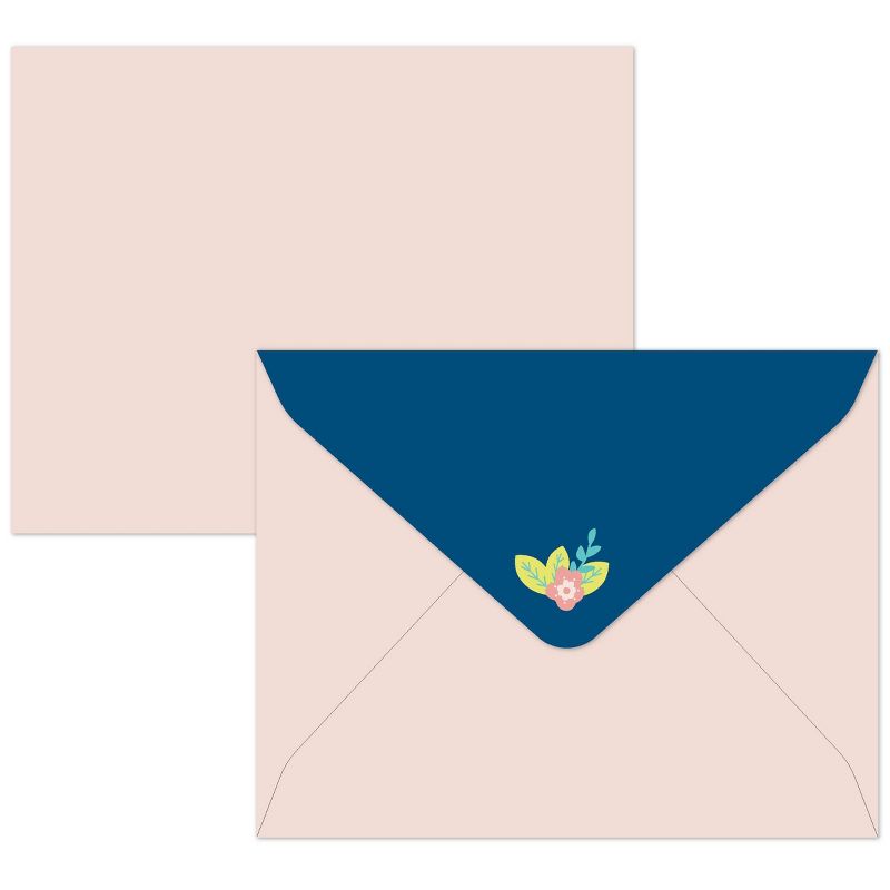 Green Inspired 10ct Hidden Flowers Thank You Cards