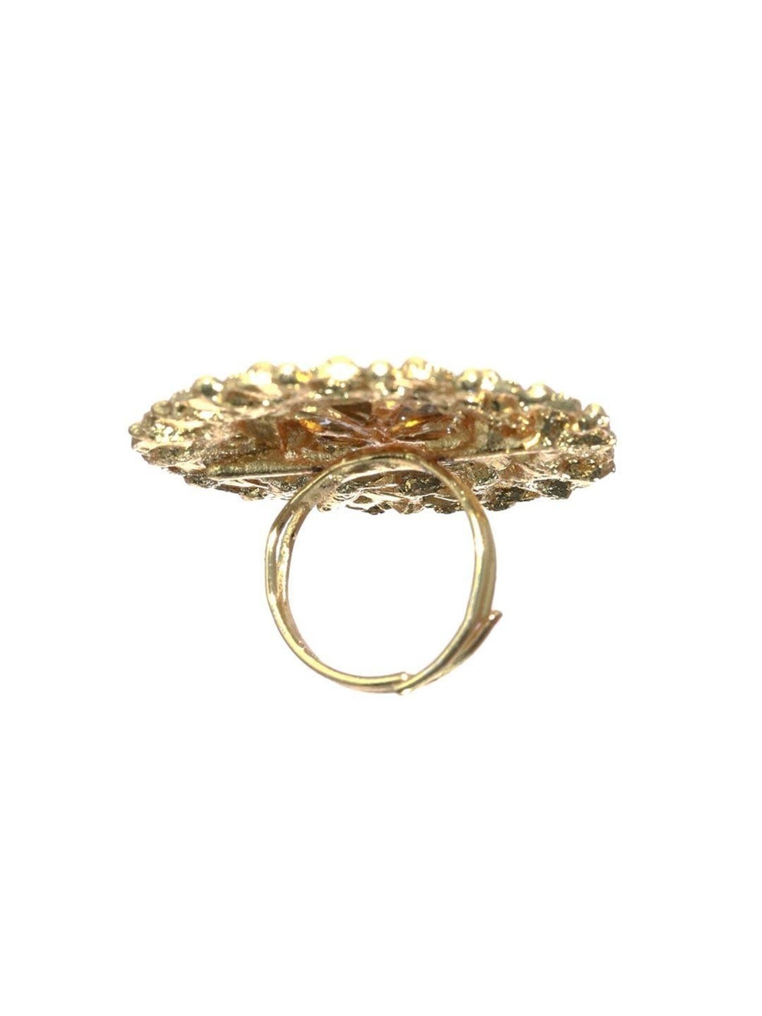Sohi Silver-Plated Statement Ring
