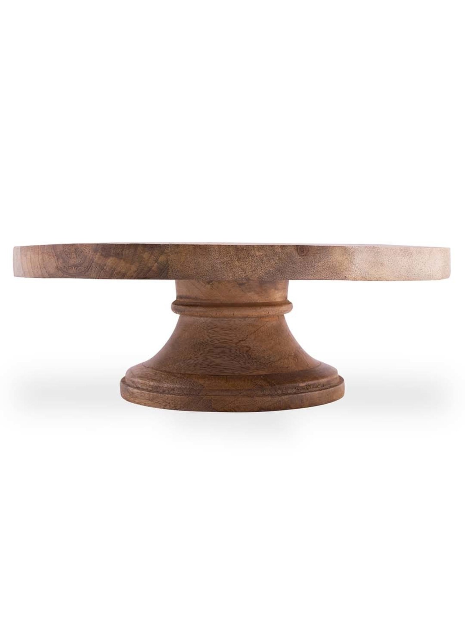 Homesake Brown Wooden 30 cm Cake Stand - Set of 1