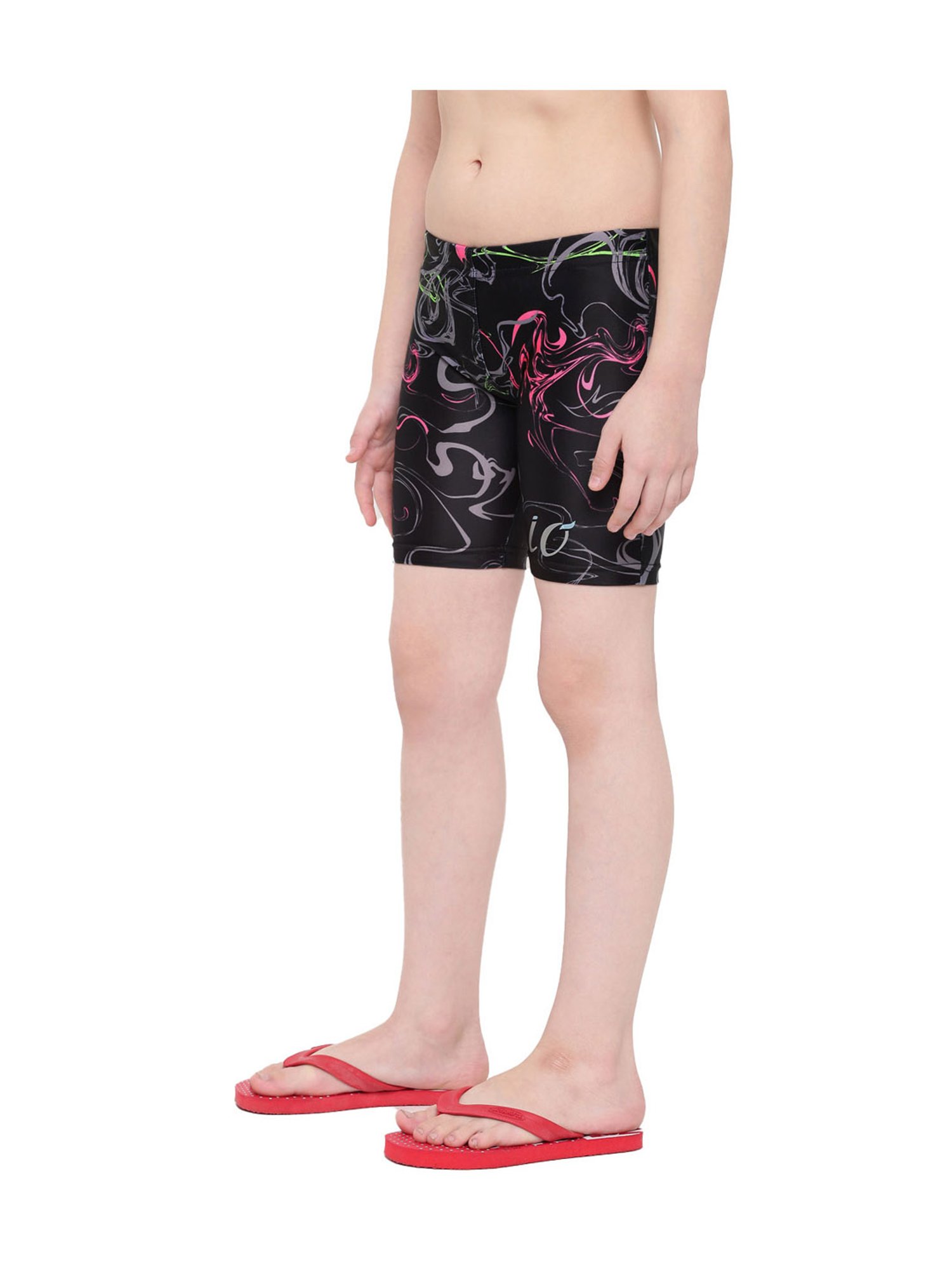IO Kids Black Printed Jammers