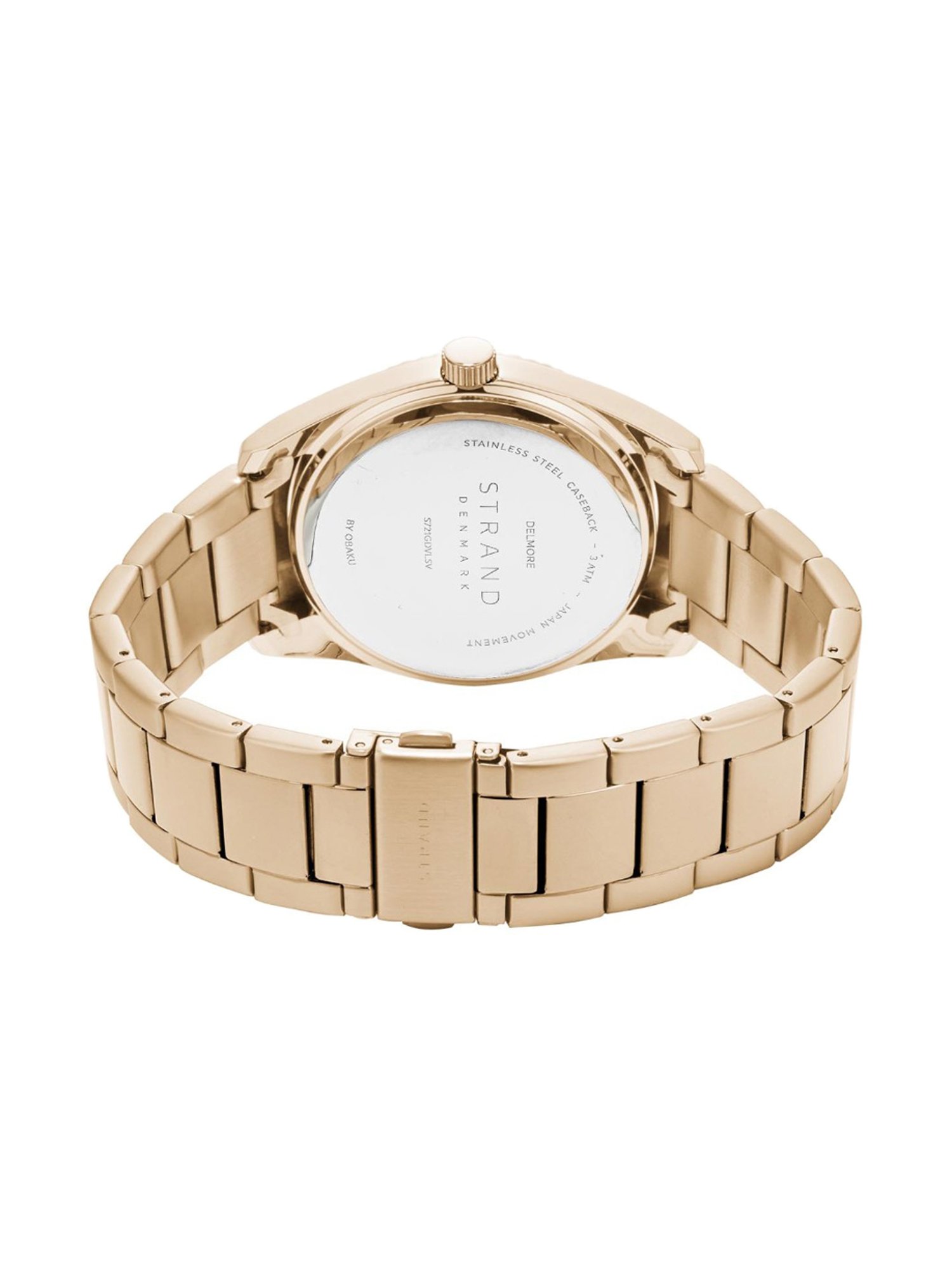 STRAND by Obaku S721GDVLSV Delmore Lapis Analog Watch for Men