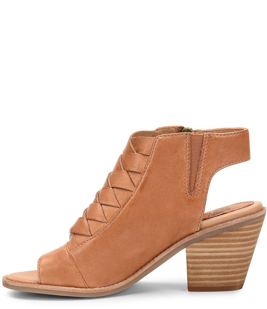 Sofft Mckenna Woven Leather Block Heel Shooties