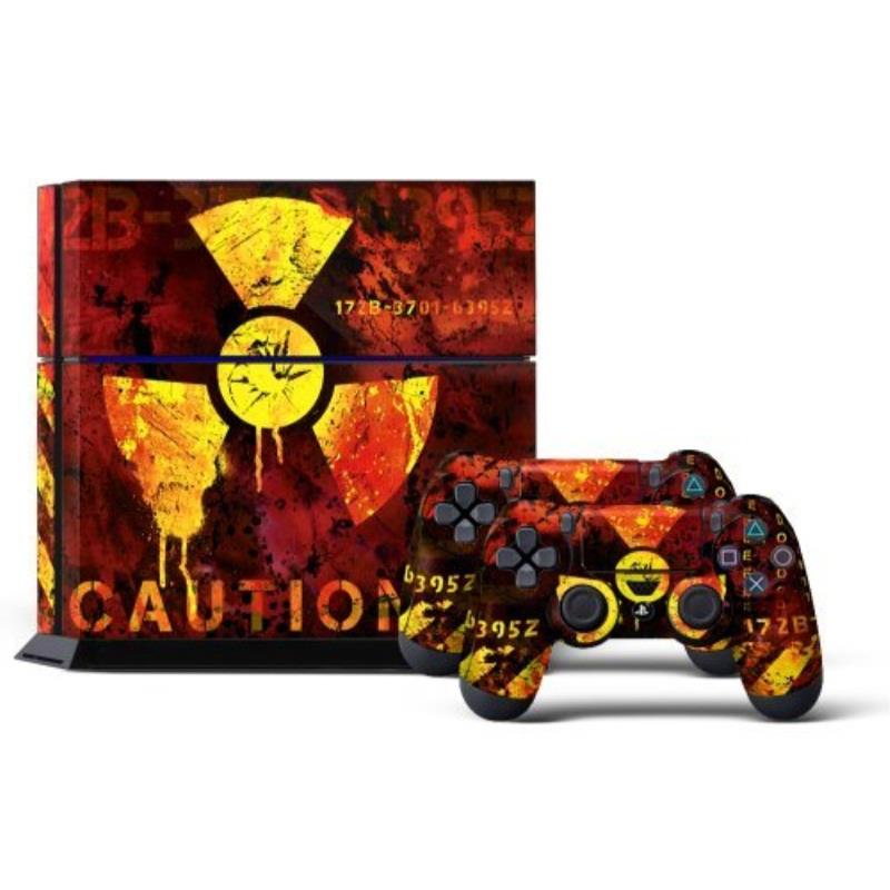 Sony PS4 PlayStation 4 Console Skin plus 2 Controller Skins - Meltdown