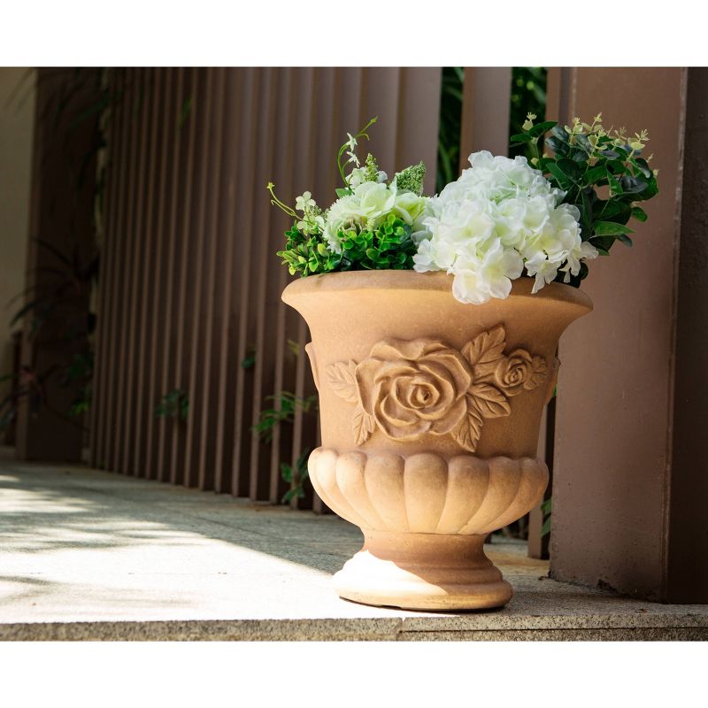 13.8" Kante Lightweight Concrete Indoor Outdoor Planter Terracota - Rosemead Home & Garden, Inc.