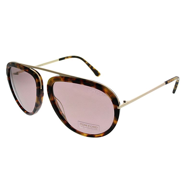 Tom Ford Stacy  53Z Unisex Aviator Sunglasses Blonde Havana 57mm