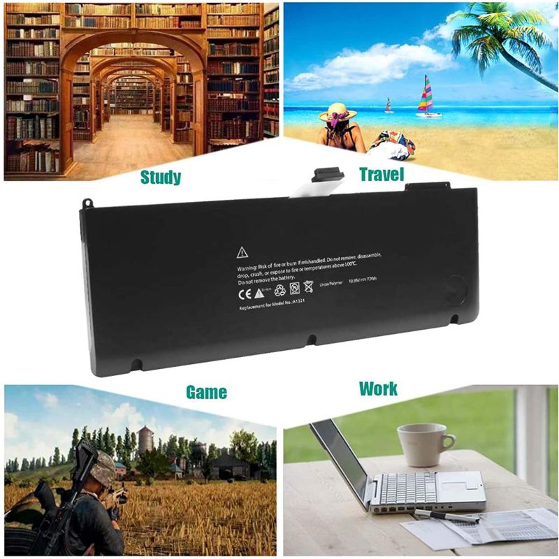 LQM 10.95V 73Wh New Replacement Laptop Battery for Apple A1321 A1286 MB985 MB986J/A MC118 MB986 Pro 15 inch (2009 2010 Model Only) Notebook