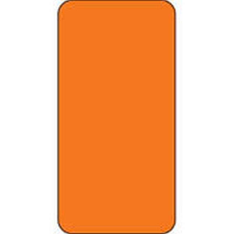 Smead Compatible Solid Orange Labels, Matte Stock, 2" H X 1" W Individual Colors - Roll of 250