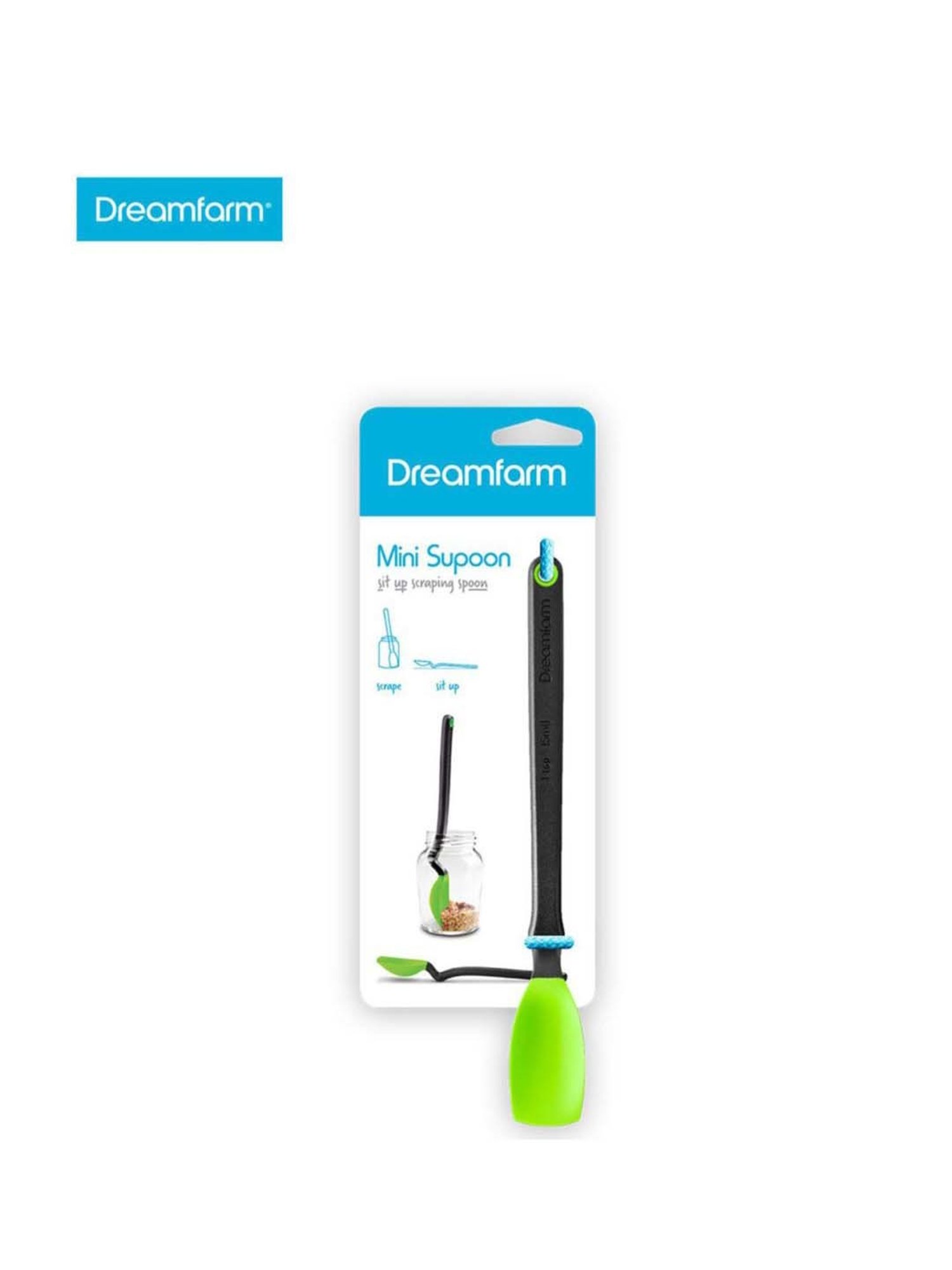 Dreamfarm Green Medium Sit Up Scraping Supoon