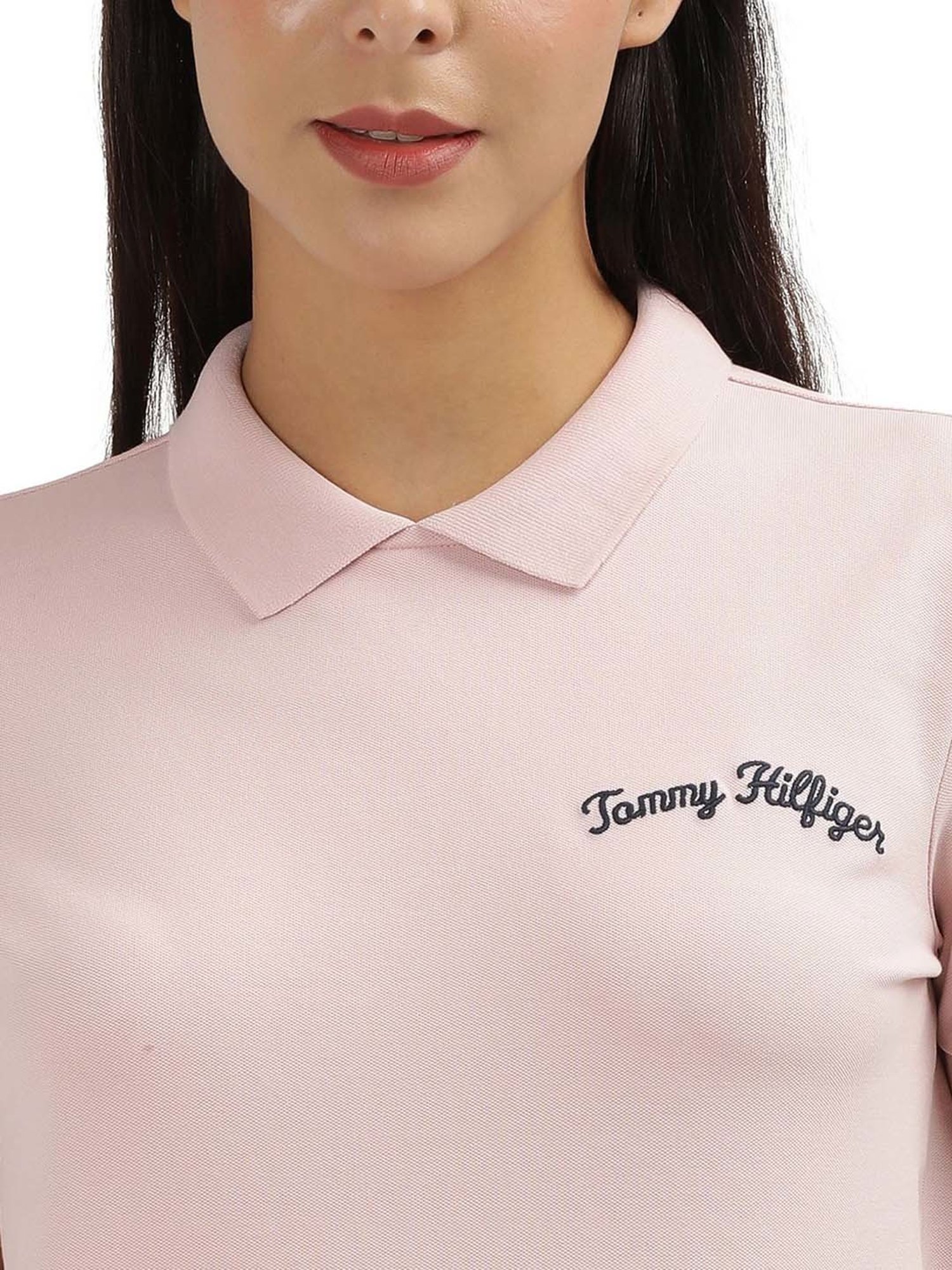 Tommy Hilfiger Pink Logo Regular Fit Polo T-Shirt
