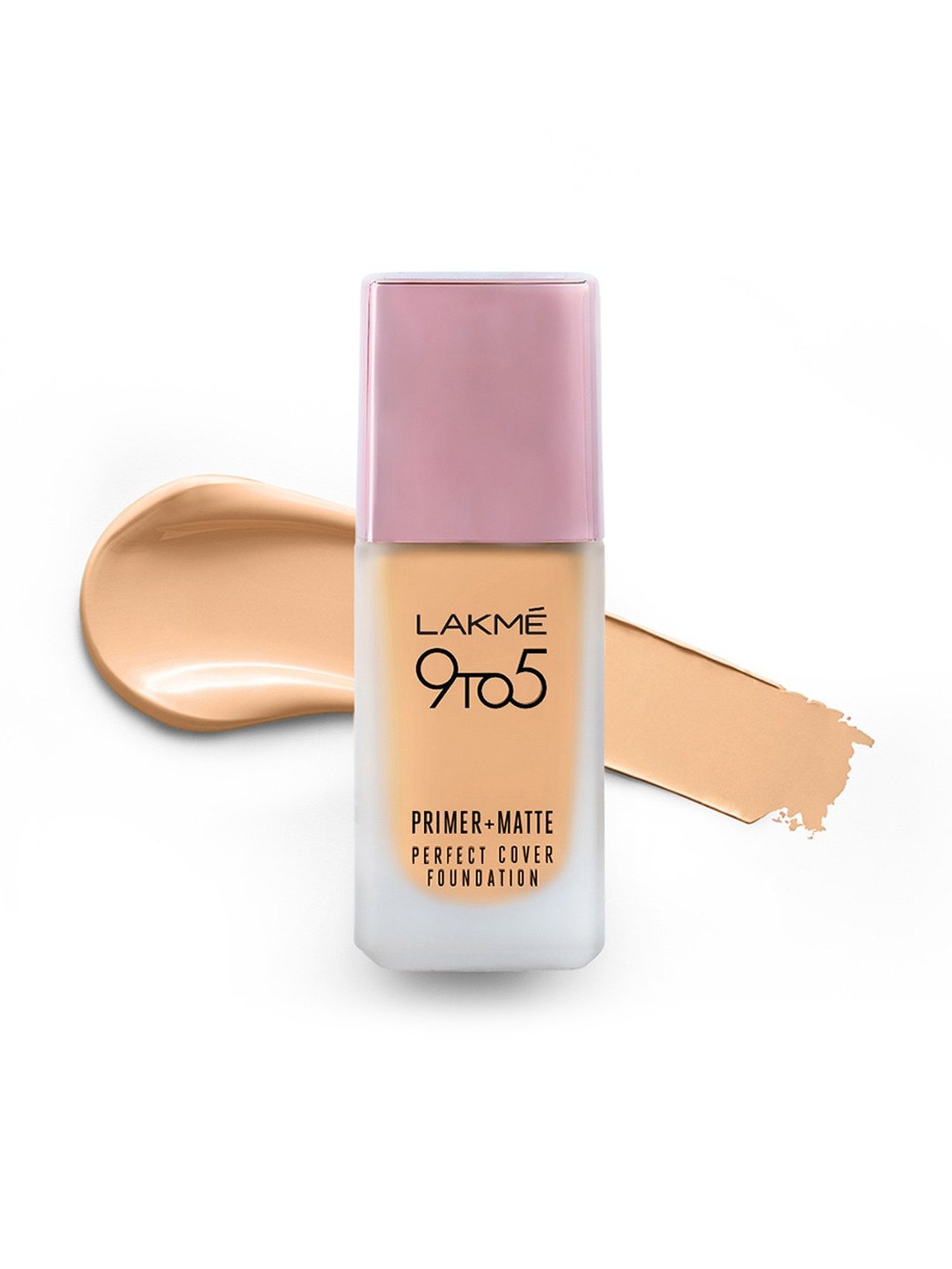 Lakme 9 To 5 Primer + Matte Perfect Cover Foundation W110 Warm Light - 25 ml