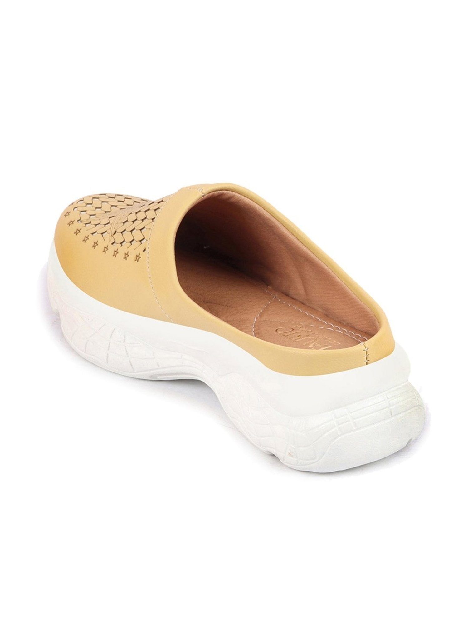 Fausto Women's Yellow Mule Shoes
