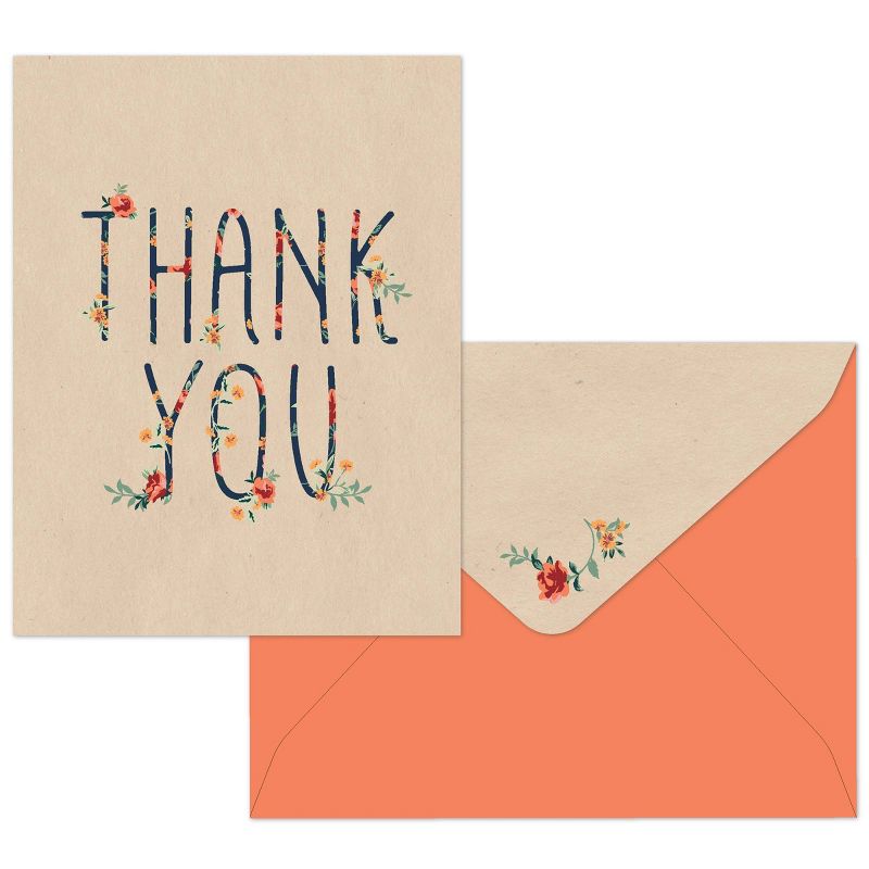 Green Inspired 10ct Rose Arbor Thank You Cards