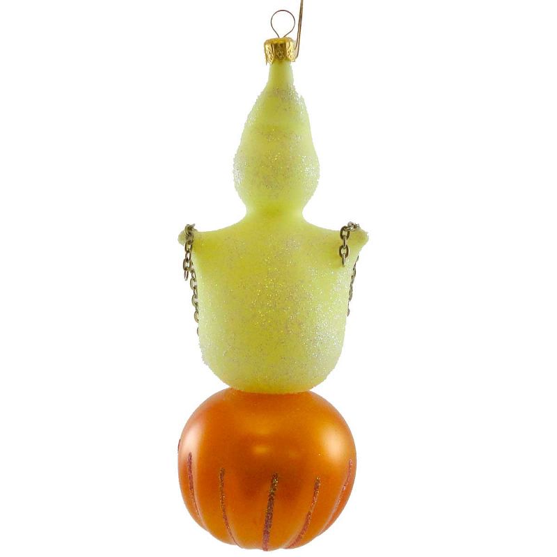 Italian Ornaments Phosphorescent Ghost Over Pum Spooky  -  Tree Ornaments