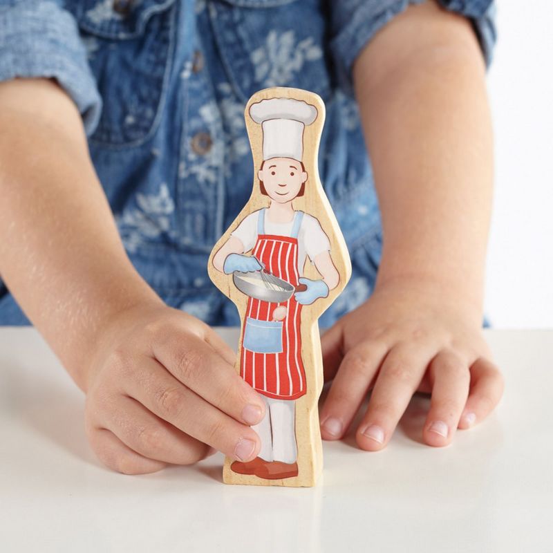 Guidecraft Wooden Wedgie Career People   - Set of 30