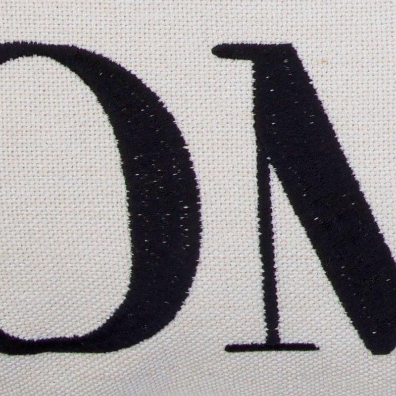 20"x20" Harika "No Place Like Home" Braided Jute Pillow - Décor Therapy