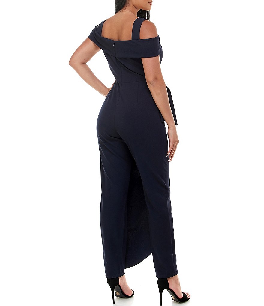 Marina Off-the-Shoulder Sarong Jumpsuit