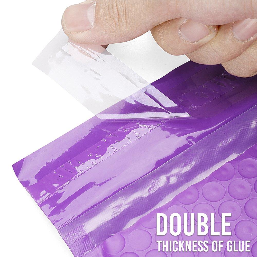 Metronic Poly Bubble Mailers #2 8.5x12 Inch Padded Envelopes Self Seal Shipping Envelopes Pack of 25 Purple