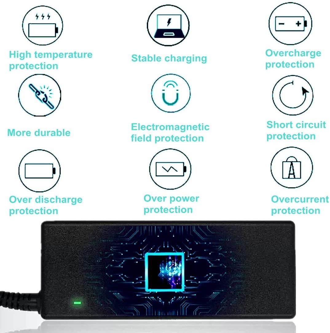 65W USB-C AC Laptop Charger for Lenovo Chromebook 100e 300e C330 ThinkPad T470 T470s T480 T480s T570 T580s Yoga 910 920 720 730 C740 C930 C940 S730 Type C Power Supply Cord
