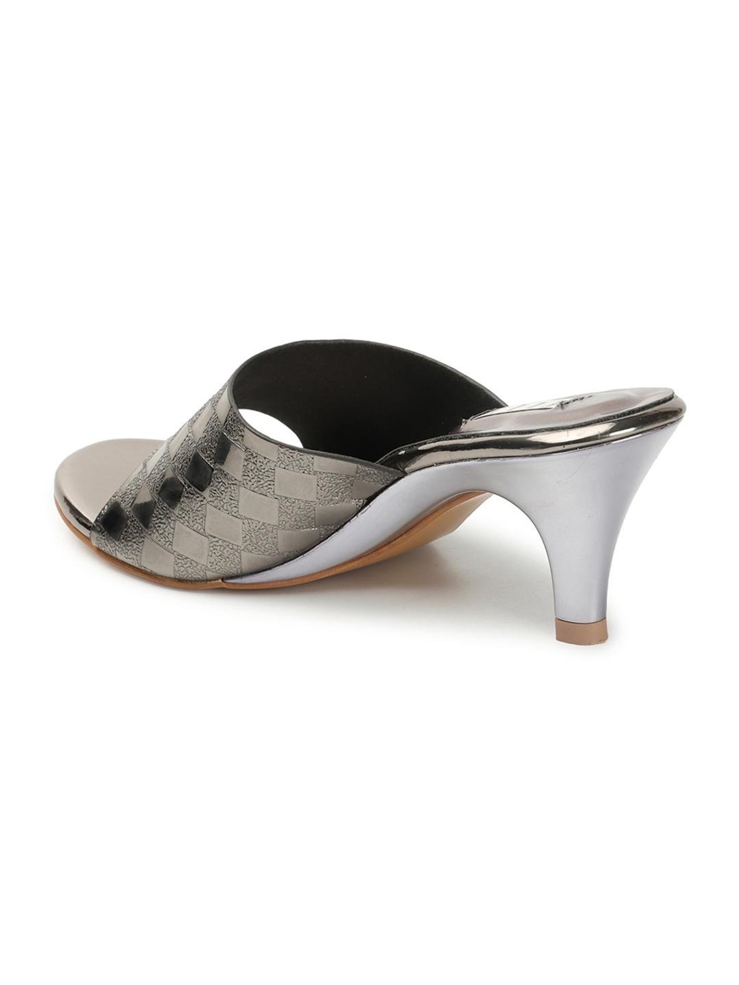 Elle Women's Gun Metal Casual Stilettos