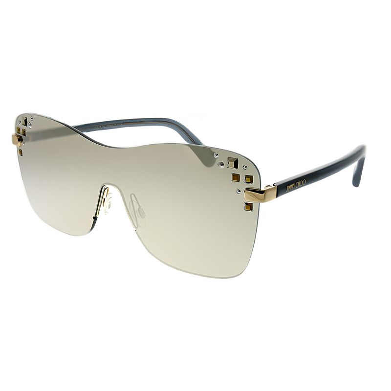 Jimmy Choo  138 M3 Womens Square Sunglasses Rose Gold Grey 99mm