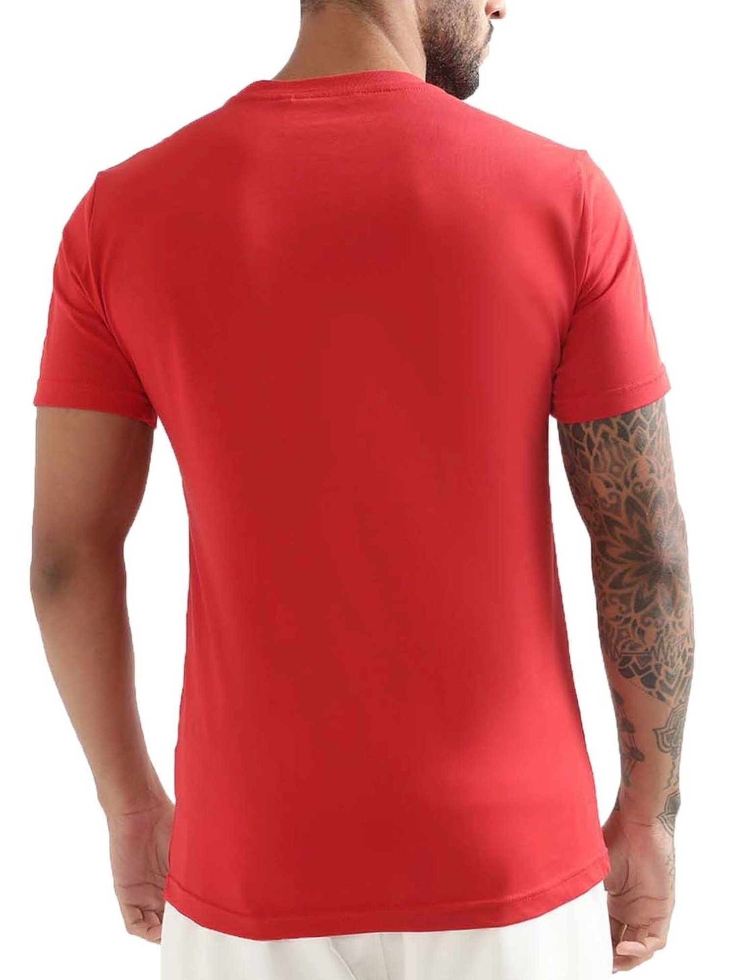Antony Morato Red Cotton Slim Fit T-Shirt