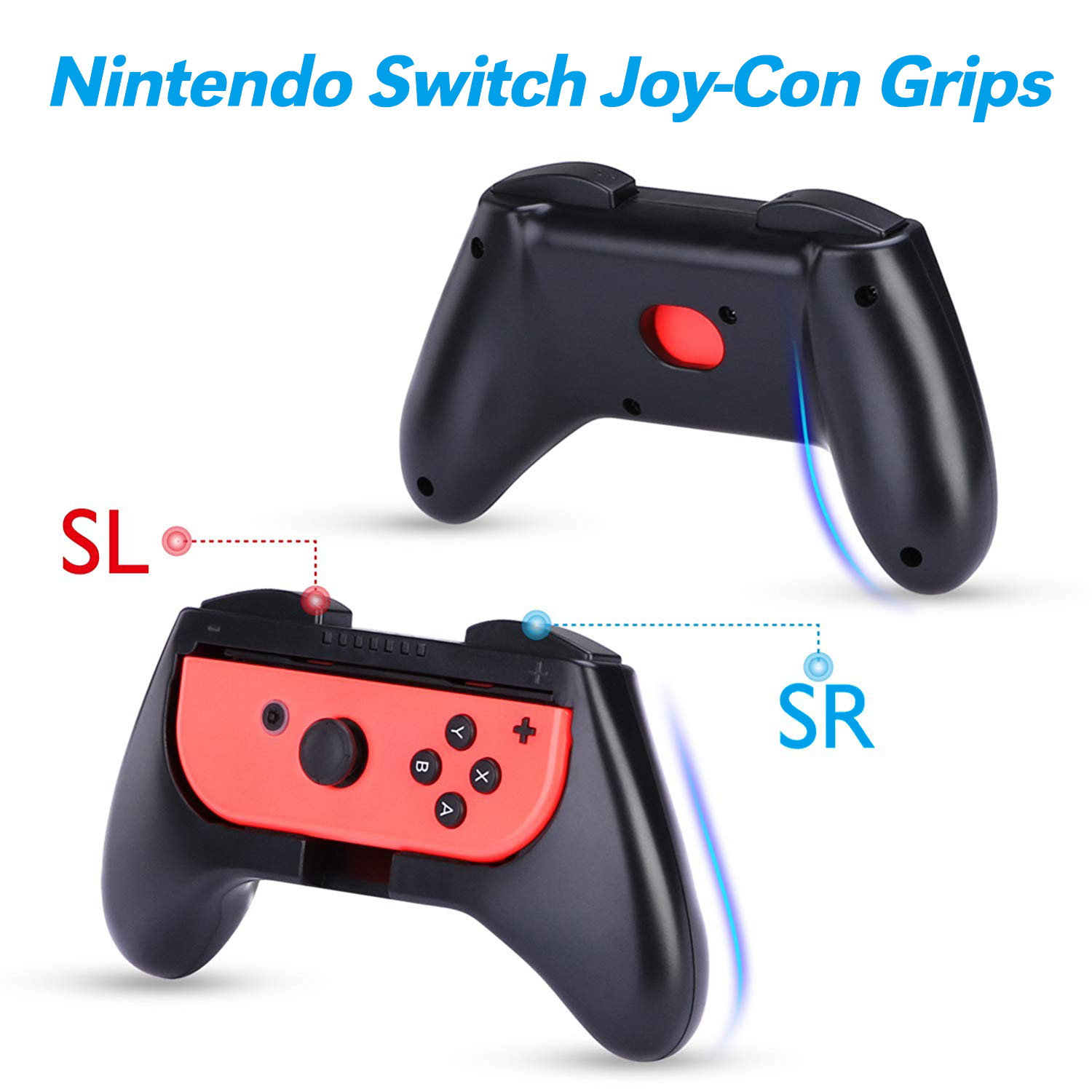 HEYSTOP Case Compatible with Nintendo Switch Carry Case Pouch Switch Cover Case 6 Joycon Grips and PlayStand for Nintendo Switch Screen Protector Thumb Grips Caps for Nintendo Switch Accessories