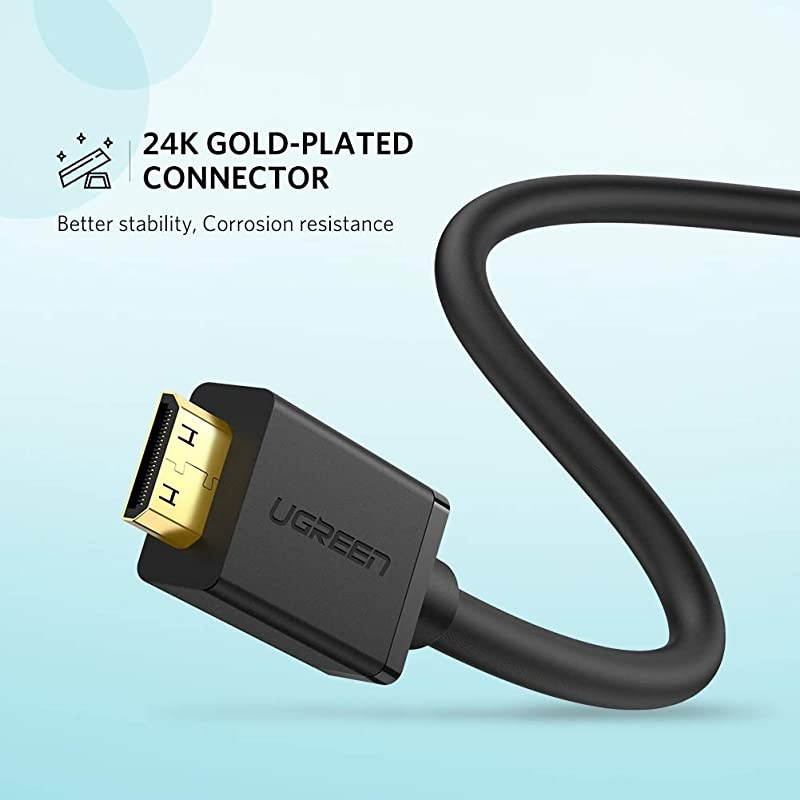 Mini HDMI Adapter Mini HDMI to HDMI Female Cable Adapter 4K Compatible for Raspberry Pi Zero W DSLR Camera Camcorder Graphics Video Card Laptop Pico Projector Tablet 8 Inch